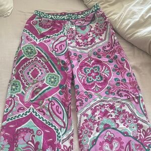 Karen Kane Pink and Teal Patterned Kids Bottoms